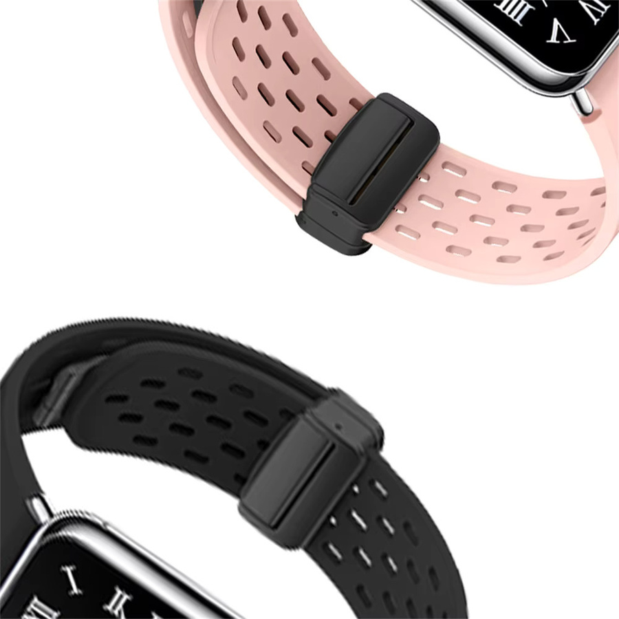 CAOWTAN Uhrenarmband Silikon, Blue, NFC, Xiaomi - Bild 5