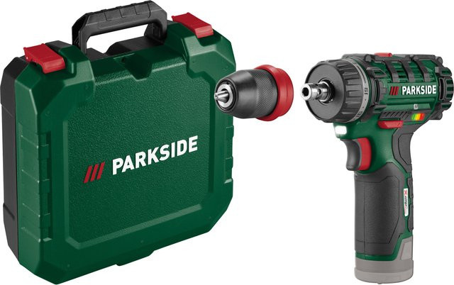 PARKSIDE 12 V Akku-Bohrschrauber PBSA 12 F5, Grün, ohne Akku und Ladegerät - Bild 1