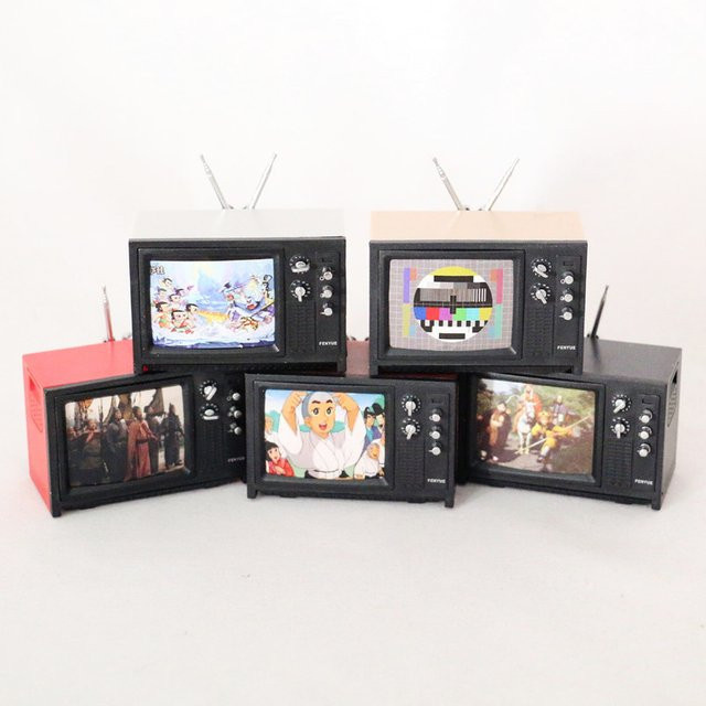 Sommer6 Puppenhaus-Miniatur Vintage-TV, Hausmöbel Modell, 1 Stück - Bild 1