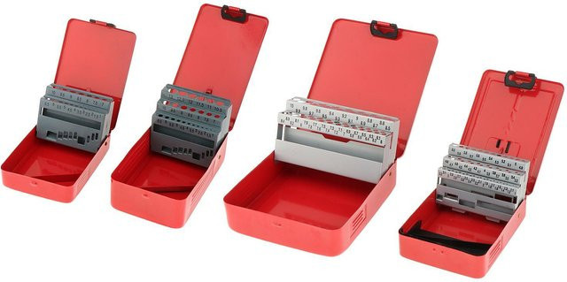 Professioneller Spiralbohrer-Kasten aus Metall in Rot als Bohrer-Organizer und Aufbewahrungskoffer - Bild 1