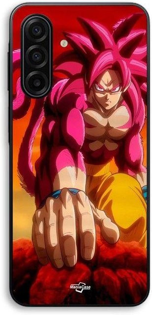 Samsung Galaxy A17 Hülle Dragon Ball Daima Goku Transformation SSJ4 Maniacase Schwarz - Bild 1