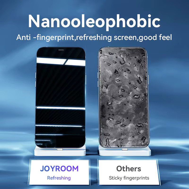 Joyroom HD-Glas-Displayschutzfolie aus gehärtetem Glas für iPhone 16, 15, 14, 13, 12, 11 Pro Max, transparent - Bild 5