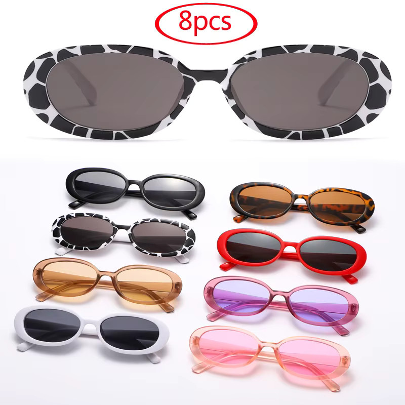 Sumory Sonnenbrille oval, Vollrand, Kunststoff, Damen, schwarz weiß - Bild 2