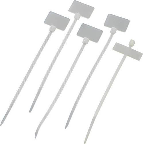 TRU COMPONENTS Leitermarkierer in Weiß mit einer Beschriftungsfläche von 20 x 13 mm, 100 Stück - Bild 1