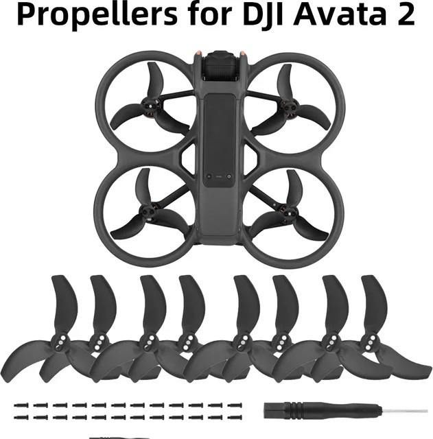DJI Propeller für Avata 2 Drohne, Ersatzteile in Schwarz und Multicolour - Bild 1