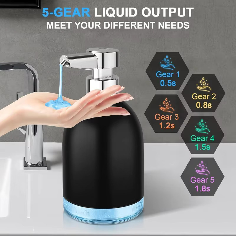 Sarmocare Intelligenter Seifenspender mit Sensorpumpe, USB wiederaufladbar, 320 ml, in Weiß oder Schwarz - Bild 2