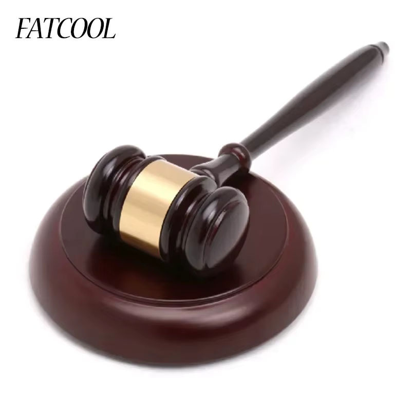 FATCOOL Richter Hammer aus Holz als handgefertigtes Dekorationsstück für Anwälte und Auktionen - Bild 2