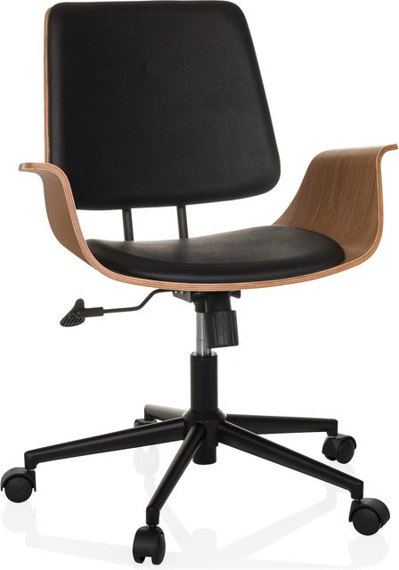 hjh LIVING Home Office Bürostuhl CENCA II Drehstuhl mit Armlehnen aus Kunstleder im Industrial-Stil - Bild 1