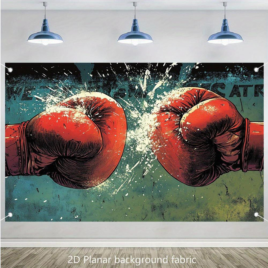 Wandteppich mit rotem Boxhandschuh Motiv für dein Fitnessstudio, JMG Household Supplies, Breite: 70 cm, Höhe: 100 cm - Bild 2