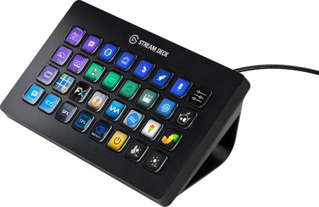 Elgato Stream Deck XL Keypad in Schwarz mit USB-Anschluss - Bild 1