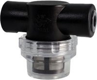Alphacool ES Inline Partikelfilter 2x G1/4" IG in Schwarz und Transparent - Bild 1