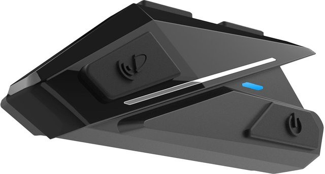VehicleKit Motorrad-BT-Headset mit Bluetooth 5.0 und wasserdichter Gegensprechanlage in Schwarz - Bild 1