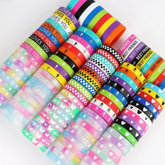 Armbänder Silikon, Bunt, Unisex - Bild 1