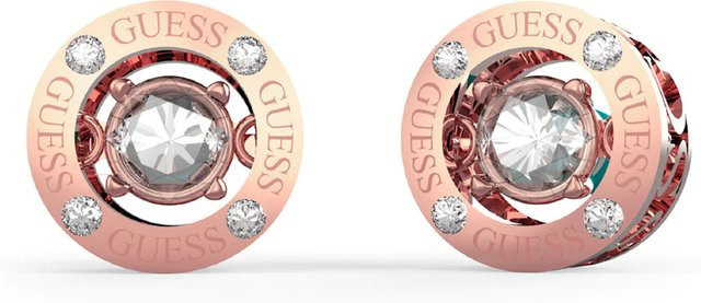 Guess Ohrstecker Edelstahl, Roségold, Kristall, Zirkonia, Damen - Bild 1