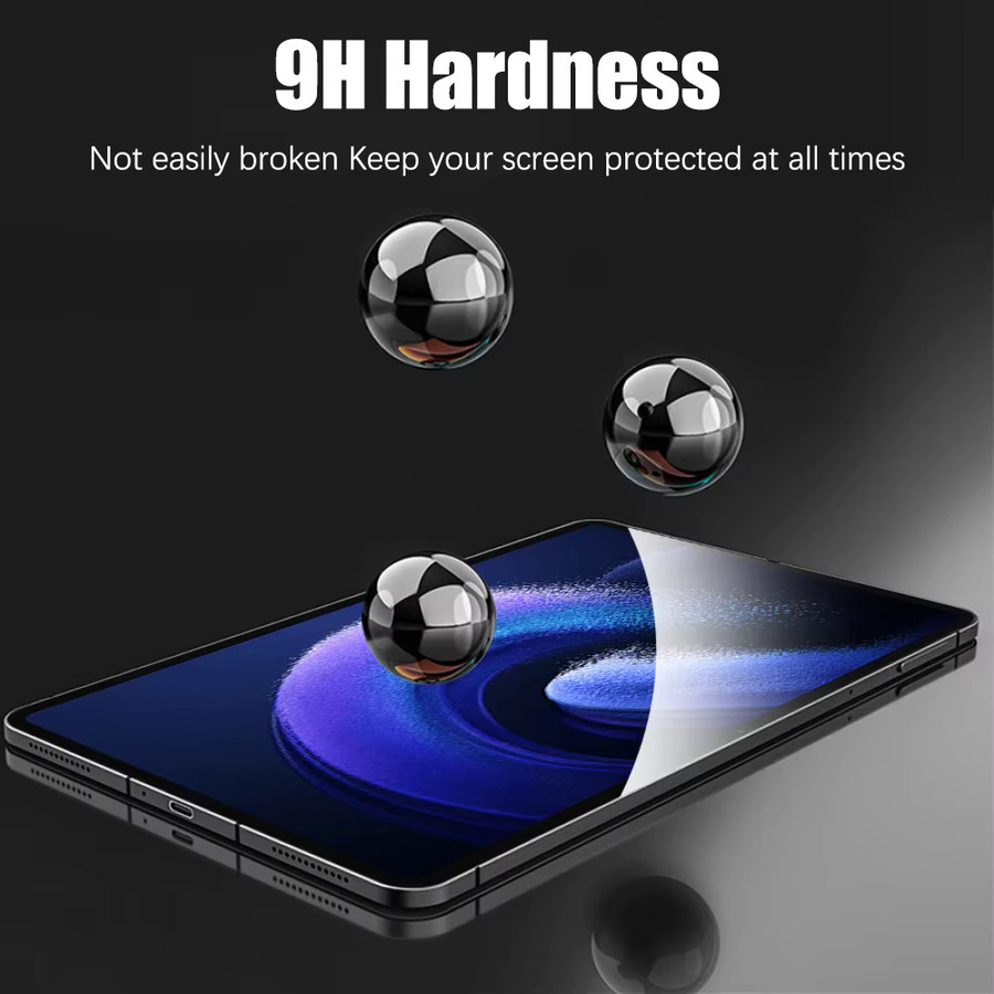 Xiaomi Displayschutzfolie aus 9H gehärtetem Glas in Transparent für Xiaomi Pad 5, Pad 6 Pro und Pad 6s Pro sowie Redmi Pad SE Pro - Bild 2