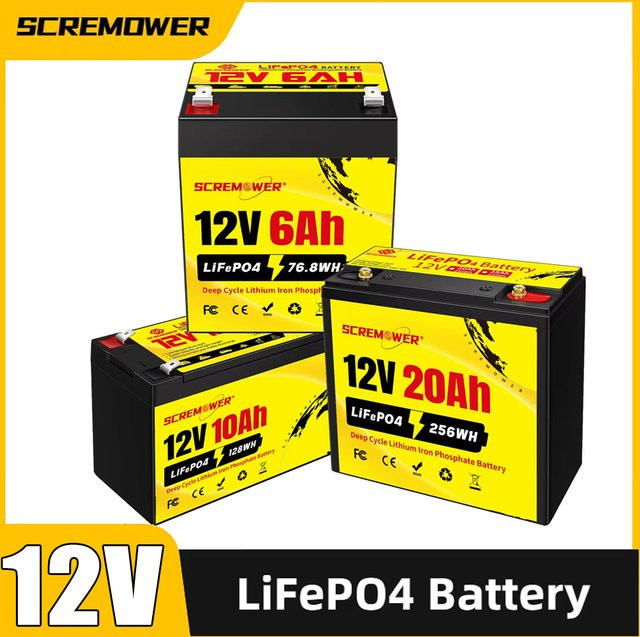 Scream Power 12V LiFePO4 Lithium-Batterie mit integriertem BMS für USV und Fischfinder - Bild 1