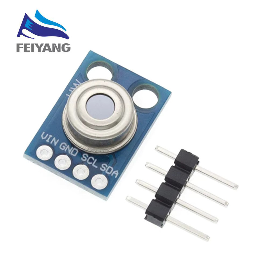 SAMIROB MLX90614 GY-906 Sensormodul für berührungslose Infrarot-Temperaturmessung mit I2C-Schnittstelle in Blau für Arduino - Bild 2