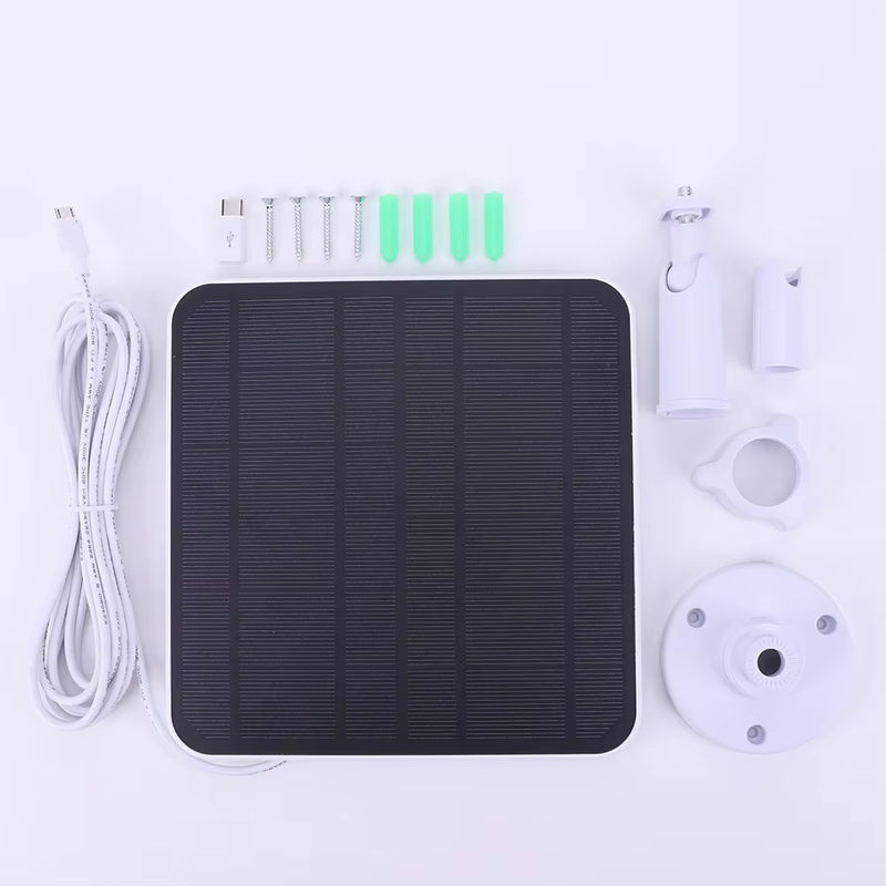 Alloet Solarpanel 5V 6W IP65 Wasserdicht in Schwarz mit 360 Grad Verstellbarkeit und 2,8 m Ladekabel für Außenüberwachungskameras - Bild 5