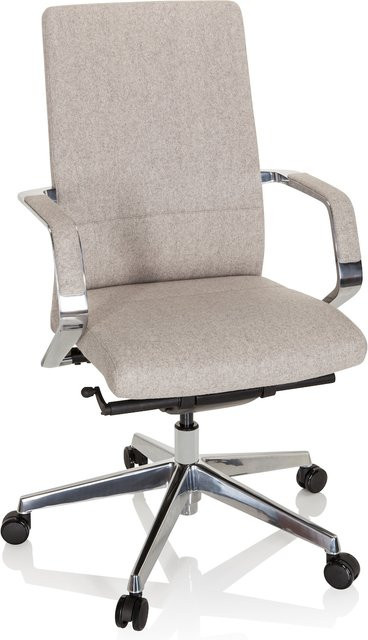 hjh OFFICE Profi Bürostuhl BESSONA mit Design-Armlehnen aus Stoff - Bild 1