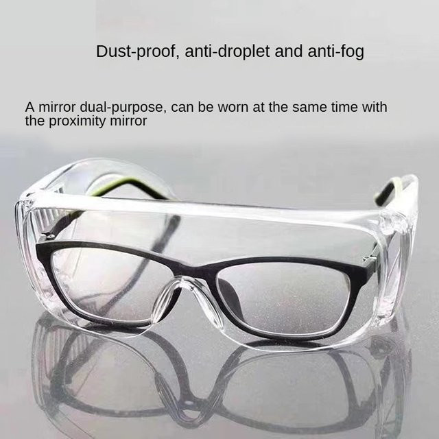 QHSPE Sicherheits-Schutzbrille transparent mit Anti-Splash, Anti-Impact und Anti-Fog Schutz - Bild 1