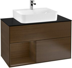 V&B Finion Waschtischunterschrank mit Wandbeleuchtung, Breite: 100 cm, Höhe: 50,1 cm, Tiefe: 50,1 cm - Bild 1