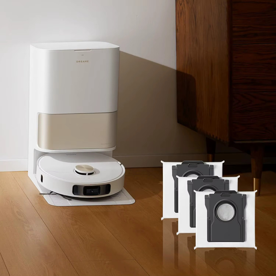 10 Stück Staubsaugerbeutel passend für Dreame L10s Ultra Gen2, X50, X40 Ultra, Mova E30 Ultra und P50 Ultra in Weiß - Bild 4