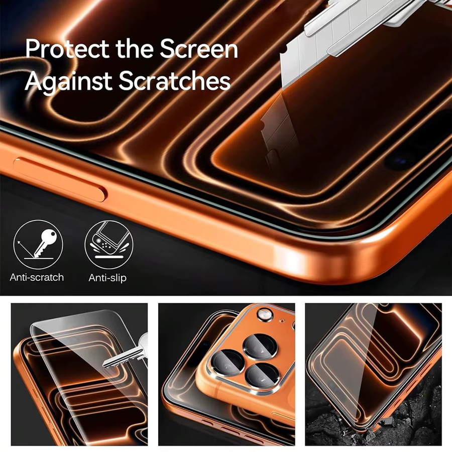 NNBILI 6-in-1 Schutzset für iPhone 17 Pro Max mit 3 Panzerglas-Displayschutzfolien (6,9 Zoll) und 3 Kameralinsen-Schutzfolien in Transparent - Bild 4