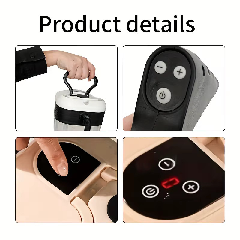 BALASHOV Handheld Dampfreiniger Hochdruck-Dampfreiniger mit 2500W für Auto, Küche und Boden, Rot-Schwarz - Bild 4