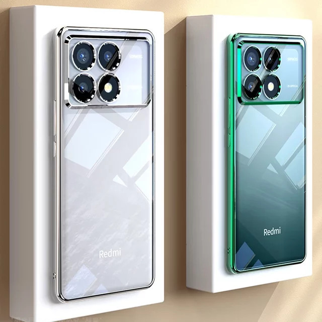 Xiaomi Silikon Schutzhülle Transparent für POCO C75 C65 X7 Pro X6 F6 M6 Pro und Xiaomi 14T 15 14 Pro Ultra TPU Case - Bild 1