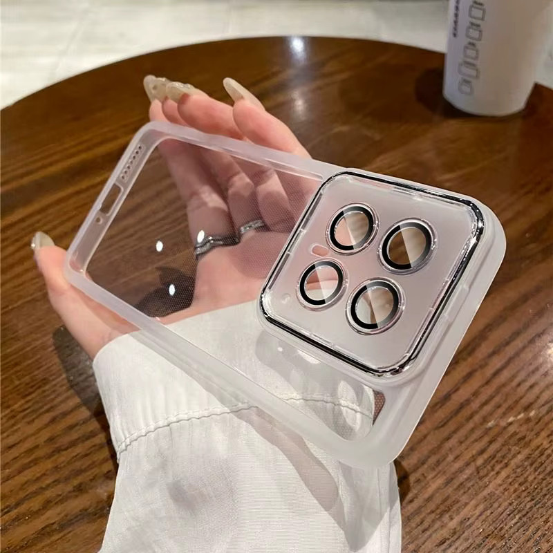 Stoßfeste Silikon Schutzhülle für Xiaomi 14T, Xiaomi 14T Pro und Xiaomi 14 in Transparent - Bild 2