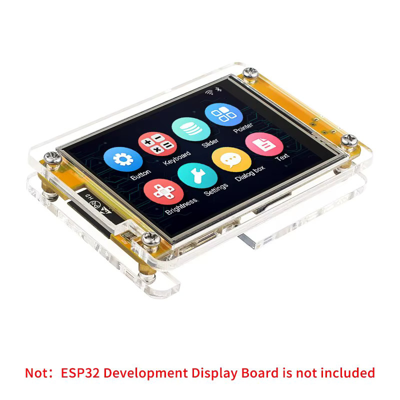 Caturda Acrylgehäuse für 2,8-Zoll-LCD-Touch-Display-Entwicklungsboard, transparent, Schutzhülle für ESP32-2432S028 und Arduino LVGL - Bild 2