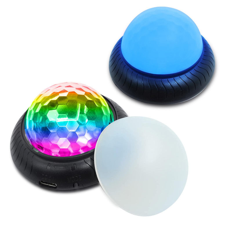TOMTOP JMS 2-in-1 USB Ambient Night Light und Party Light mit Sound-Pickup, Blau, 2er-Set - Bild 4