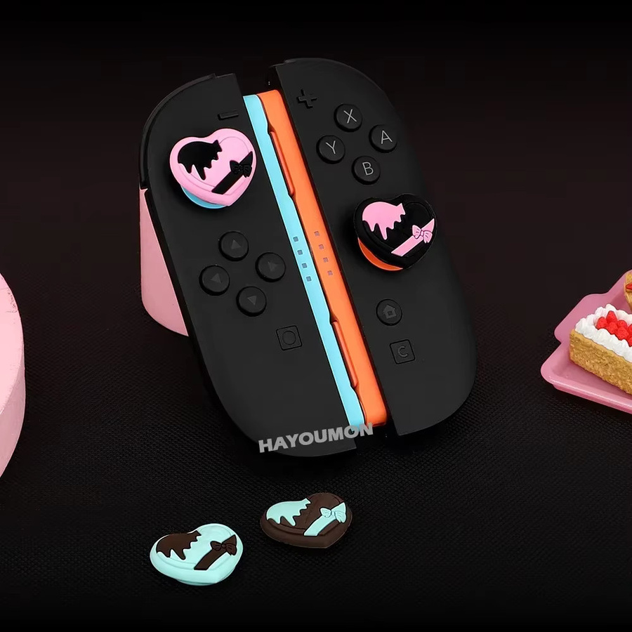HeroAngel 4er-Set Silikon-Thumb-Grips für Nintendo Switch, Switch Lite und OLED sowie PlayStation Controller, weiche Joystick-Kappen in Multicolour, Gaming-Zubehör - Bild 6