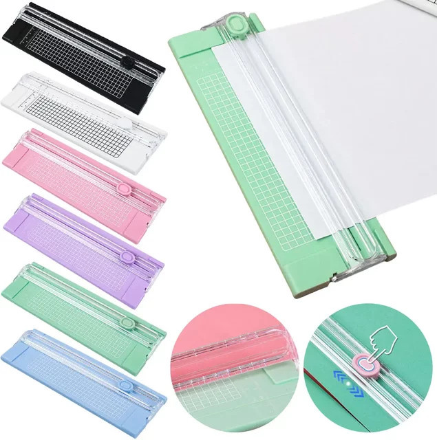 Präzisions-Scrapbook-Trimmer A4 als Guillotine mit ausziehbarem Lineal für Fotos und Papier in Kunststoffausführung - Bild 1