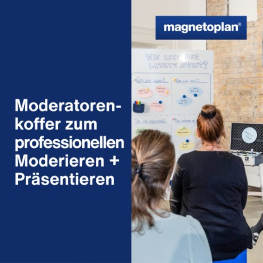 magnetoplan Moderationskoffer Kompakt aus Aluminium in Silber und Multicolour - Bild 2