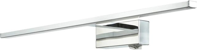 Licht-Erlebnisse LED Badezimmerlampe aus Metall in Chrom mit Schalter, IP44, Breite: 55,5 cm, 4000 K - Bild 1