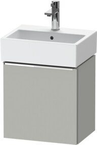 Duravit Waschtischunterschrank D-Neo in Grau Matt mit 1 Tür, Wandhängend, B: 43,4 cm, T: 32,2 cm, H: 44,0 cm - Bild 1