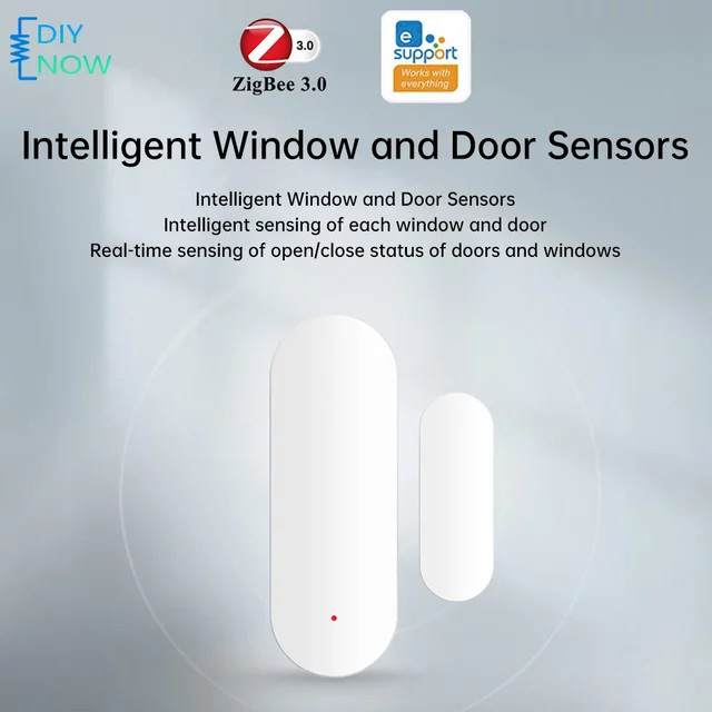 Tuya Zigbee Smart Türsensor in Weiß für Smart Home mit Smart Life App Unterstützung als Öffnungs- und Schließdetektor für Fenster und Türen - Bild 1