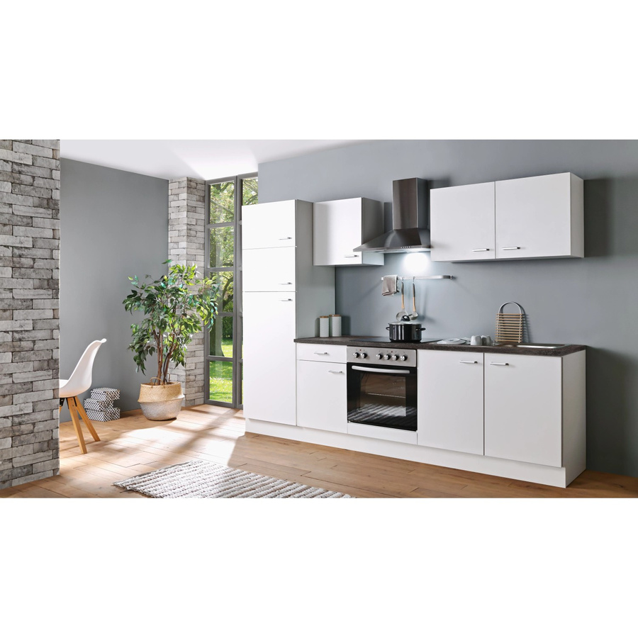MENKE Küchenzeile Classic 1 in Weiß mit Marmoroptik, Breite: 270 cm - Bild 2