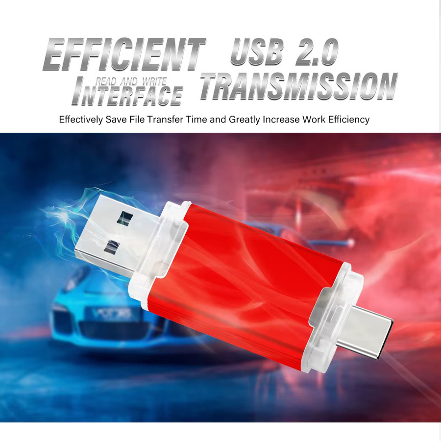 JASTER USB-C Flash-Laufwerk 64 GB USB 2.0 Memory Stick in Gold für Mac, Samsung Galaxy, iPad und PC - Bild 2