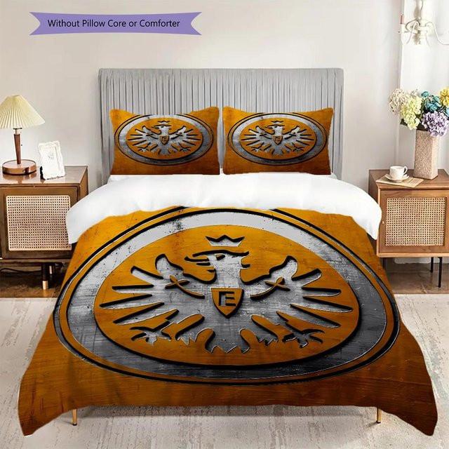 Manus Home Eintracht Frankfurt Bettwäsche Set in Orange mit Bettbezug und 2 Kissenbezügen, B/H: 250 x 220 cm - Bild 1