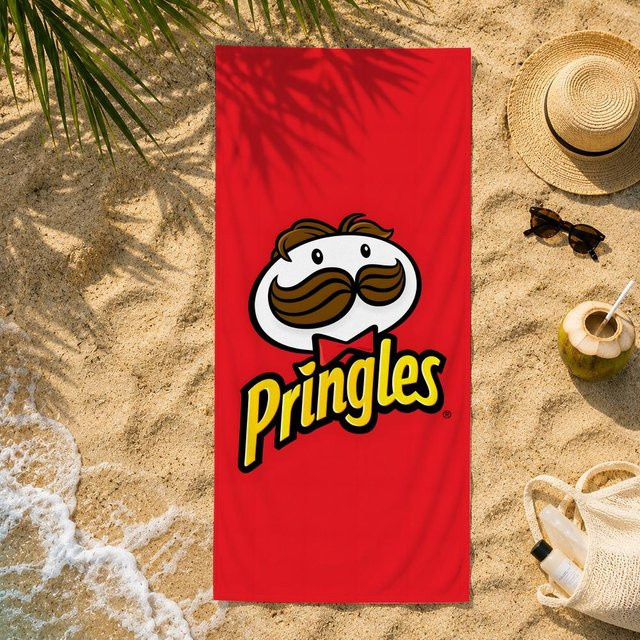JMG Household Supplies Snack P-Pringles Handtuch aus Mikrofaser, rot, B: 35 cm, H: 60 cm - Bild 1