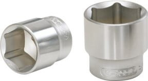 KS Tools 3/8 Zoll Classic Sechskant-Stecknuss 20mm aus Chrom-Vanadium in Silber - Bild 1
