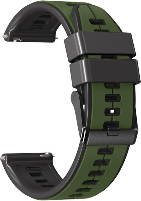 MY-CASE Uhrenarmband Silikon, 22 mm, grau, Unisex - Bild 1