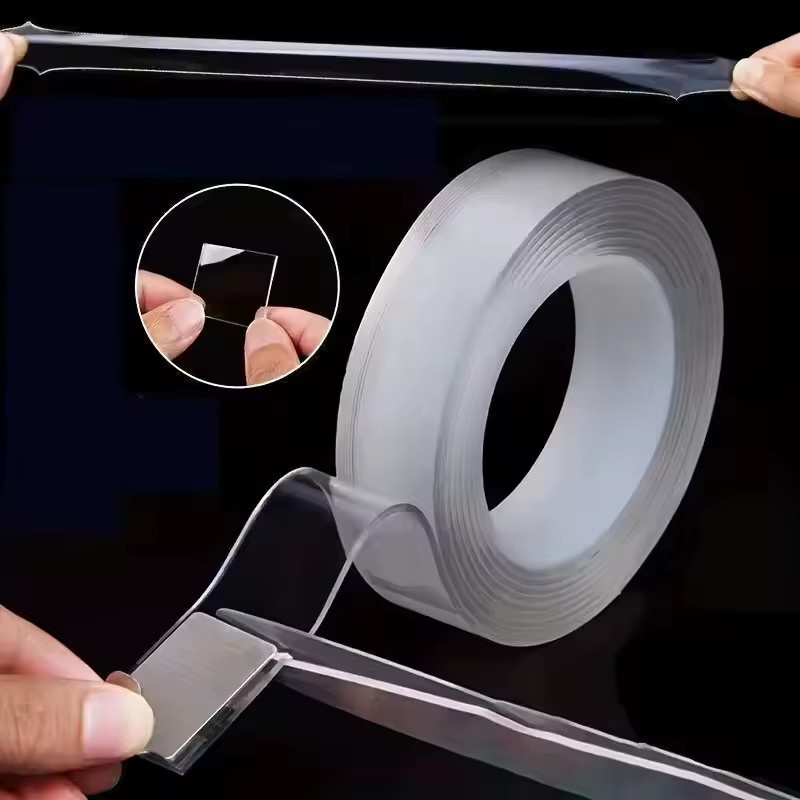Nano doppelseitiges Klebeband extra stark, wasserdicht und transparent, wiederverwendbar und spurlos - Bild 2