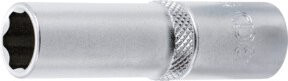 BGS Steckschlüssel-Einsatz Super Lock tief Antrieb Innenvierkant 10 mm 3/8 Zoll SW 11 mm aus Edelstahl in Silber - Bild 1