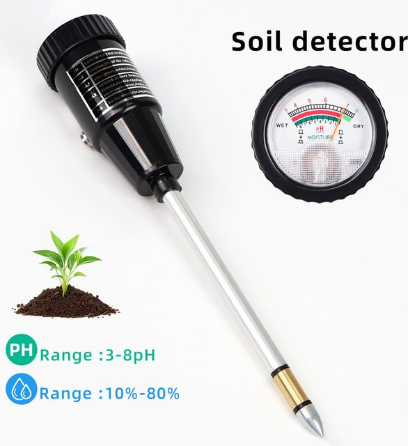 JUANJUAN 2 in 1 Boden-pH-Meter und Feuchtigkeitstester für den Garten mit Metallsonden - Bild 1