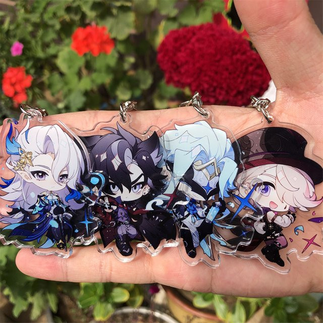 Schlüsselanhänger Genshin Impact, Anime Spielzubehör, Unisex - Bild 1