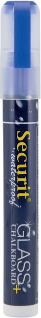 Securit Flüssigkreidestift Waterproof in Blau mit Keilspitze 2-6 mm - Bild 1