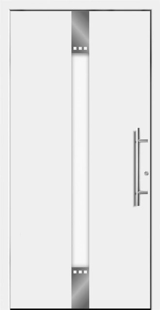 Splendoor Moderno Aluminium-Haustür mit Glaseinsatz, Weiß, B/H: 110 x 210 cm, Anschlag Rechts - Bild 1